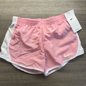NEW NWT Nike Dri Fit Brief Lined Little Girl Tempo Running Short Pink Size 6